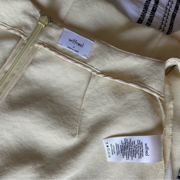 Aritzia Wilfred Coulement Open Back Jumpsuit Lemon Meringue. Size 4 - Picture 10 of 16